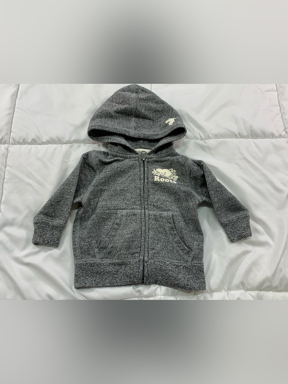 Pre-loved roots, zip up sweater size 3-6M